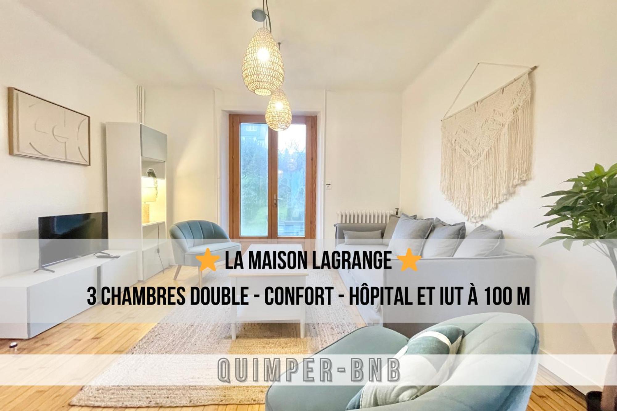 Maison Lagrange - 4 Chambres Quartier Iut Hopital Кимпер Екстериор снимка