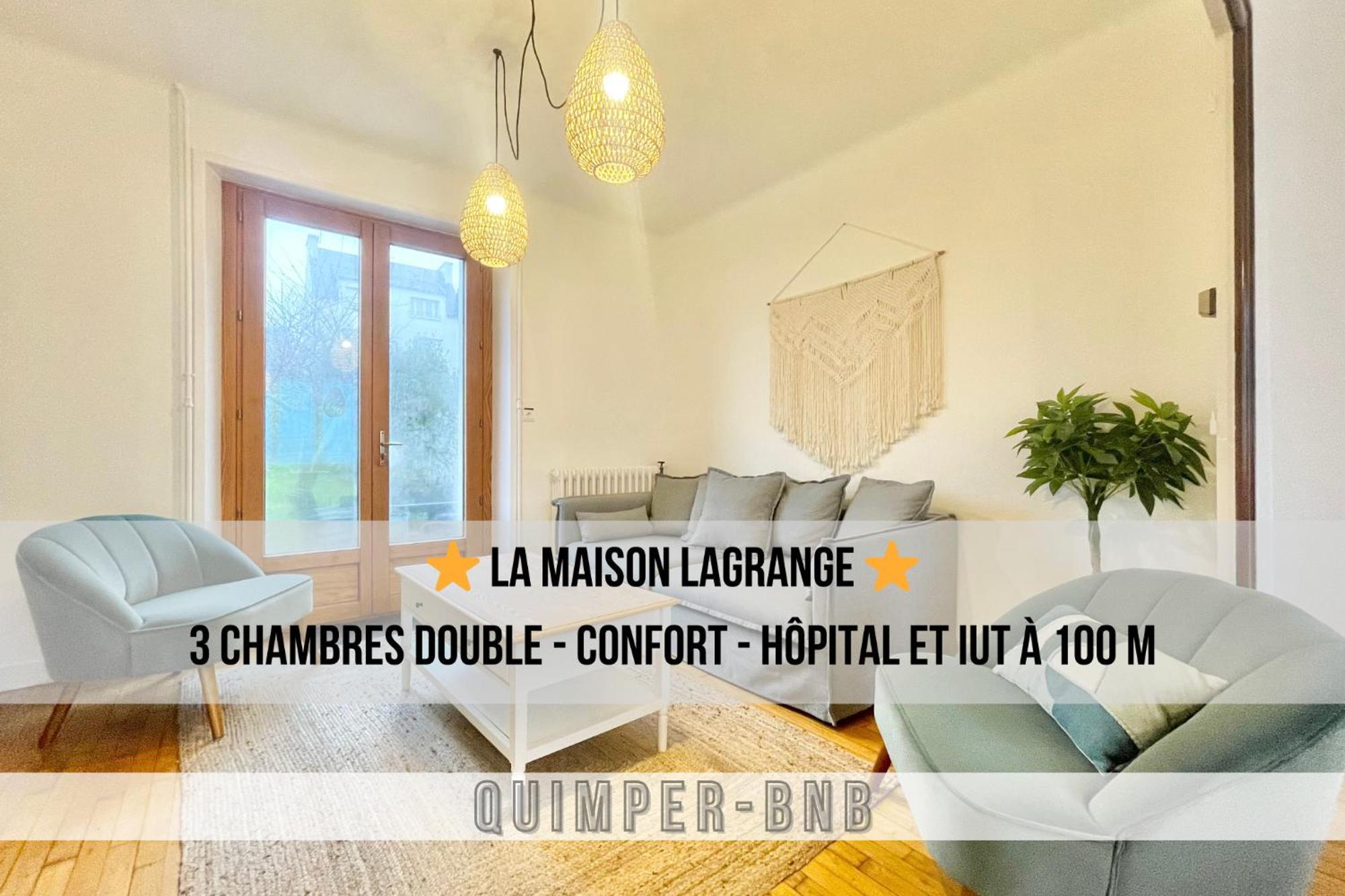 Maison Lagrange - 4 Chambres Quartier Iut Hopital Кимпер Екстериор снимка